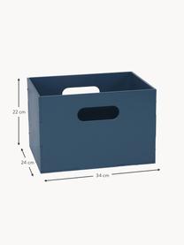 Drevený úložný box Kiddo, Brezová dyha, lakovaná

Tento výrobok je vyrobený z dreva s certifikátom FSC®, ktoré pochádza z udržateľných zdrojov, Tmavomodrá, Š 34 x H 24 cm