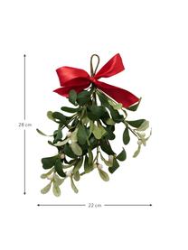 Ciondolo decorativo Mistletoe, Polietilene, Verde, rosso, bianco, Larg. 22 x Alt. 28 cm