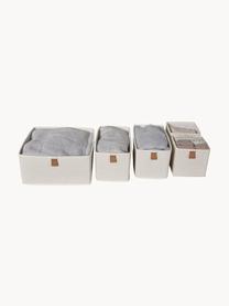 Aufbewahrungsboxen Premium, 5er-Set, Hellbeige, Braun, Set mit verschiedenen Grössen