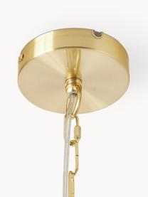 Kroonluchter Eleanor, Frame: geborsteld metaal, Transparant, goudkleurig, Ø 45 x H 32 cm