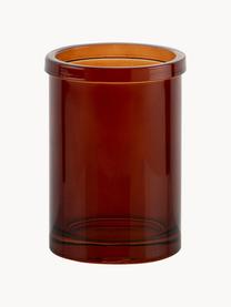 Vaso cepillo de dientes Dorsey, Vidrio, Marrón, Ø 7 x Al 11 cm