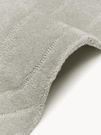 Passatoia in lana fatta a mano Aaron, Retro: 100% cotone Nel caso dei , Greige, Larg. 80 x Lung. 300 cm