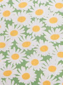 Povlak na polštář s květinovým motivem Margerite, Bílá, zelená, žlutá