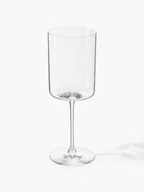 Witte wijnglazen Xavia van kristalglas, 4 stuks, Kristalglas, Transparant, Ø 7 x H 20 cm, 340 ml