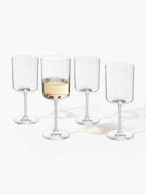 Copas de vino blanco Xavia, 4 uds., Cristal, Transparente, Ø 7 x Al 20 cm, 340 ml