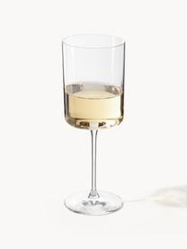 Witte wijnglazen Xavia van kristalglas, 4 stuks, Kristalglas, Transparant, Ø 7 x H 20 cm, 340 ml