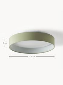 Plafonnier LED Helen, Vert olive, Ø 52 x haut. 11 cm