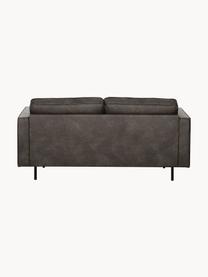 Sofa Hunter (2-Sitzer) aus recyceltem Leder, Bezug: Recyceltes Leder (70% Led, Gestell: Massives Kiefernholz und , Leder Anthrazit, B 164 cm x T 90 cm