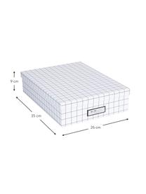 Caja Oskar, Caja: cartón laminado macizo (1, Blanco, negro, An 26 x Al 9 cm