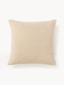 Housse de coussin 60x60 en chenille Everly, 100 % polyester (recyclé), certifié GRS

Le matériau est certifié selon STANDARD 100 by OEKO-TEX®, 11.HIN.00050, Beige clair, larg. 50 x long. 50 cm