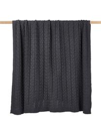 Manta de punto Caleb, 100% algodón peinado

El algodón es agradable para la piel, tiene un bajo potencial para producir alergia y es muy resistente., Gris oscuro, An 130 x L 170 cm