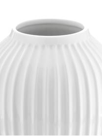 Handgefertigte Porzellan-Vase Hammershoi in Weiss, Porzellan, Weiss, Ø 20 x H 25 cm