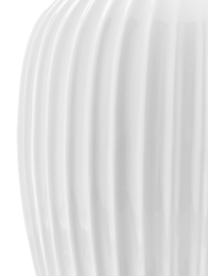 Jarrón artesanal de porcelana Hammershoi, Porcelana, Blanco, Ø 20 x Al 25 cm