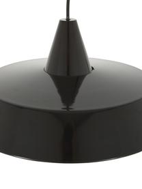 Lampada a sospensione di design scandi Jubilee, Paralume: acciaio verniciato, Baldacchino: materiale sintetico, Nero, Ø 40 x Alt. 20 cm