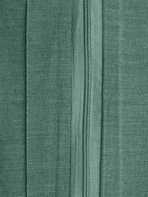 Gewaschene Baumwoll-Kopfkissenbezüge Arlene, 2 Stück, Webart: Renforcé Fadendichte 144 , Dunkelgrün, B 40 x L 80 cm