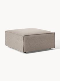 Sofa-Hocker Lennon, Bezug: 100 % Polyester Der strap, Gestell: Massives Kiefernholz, Spe, Webstoff Taupe, B 88 x T 88 cm