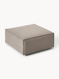 Sofa-Hocker Lennon, Bezug: 100 % Polyester Der strap, Gestell: Massives Kiefernholz, Spe, Füße: Kunststoff Dieses Produkt, Webstoff Taupe, B 88 x T 88 cm