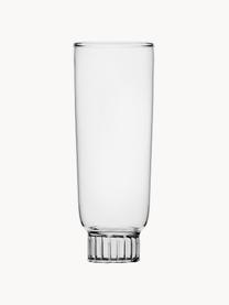 Handgemaakte Longdrinkglas Liberta, Borosilicaatglas, Transparant, Ø 6 x H 15 cm, 250 ml
