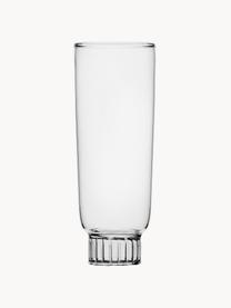 Handgefertigtes Longdrinkglas Liberta, Borosilikatglas, Transparent, Ø 6 x H 15 cm, 250 ml