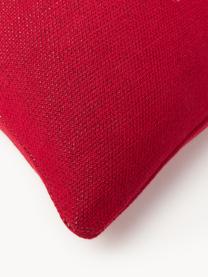 Housse de coussin en coton avec motif hivernal Buddy, 100 % coton, Rouge, multicolore, larg. 45 x long. 45 cm