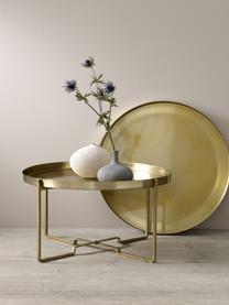 Kulatý konferenční stolek George, Potažený kov, Zlatá, Ø 57 cm, V 31 cm