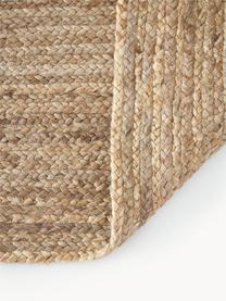 Handgemaakt juten vloerkleed Sharmila, 100% jute, Bruin, B 60 x L 90 cm (maat XXS)