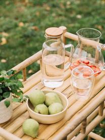 Caraffa con coperchio in bambù Jarro, 1 L, Coperchio: bambù, Trasparente, 1 L