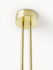 Hanglamp Lilja van opaalglas, Wit, goudkleurig, B 100 x H 55 cm