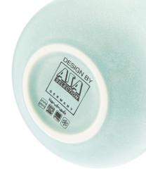 Tazas artesanales Coppa, 2 uds., Porcelana, Tonos verde menta, 400 ml