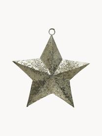 Decoratieve sterren Shimmer, 4 stuks, Metaal, Goudkleurig, B 11 x H 11 cm