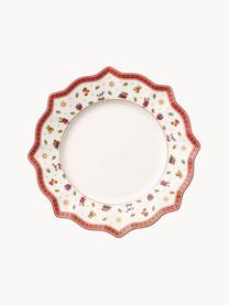 Assiettes plates Toy's Delight, 2 pièces, Porcelaine Premium, Blanc, rouge, Ø 29 cm