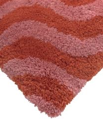 Federa arredo soffice color rosso/rosa Gaja, Retro: 100% cotone, Rosso, rosa, Larg. 45 x Lung. 45 cm