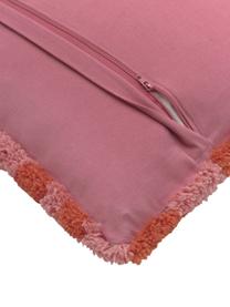 Housse de coussin 45x45 rouge/rose Gaja, Rouge, rose, larg. 45 x long. 45 cm