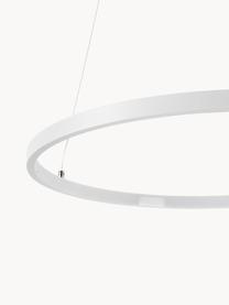 LED-Pendelleuchte Breda, Lampenschirm: Metall, beschichtet, Baldachin: Metall, beschichtet, Weiss, Ø 50 x H 150 cm