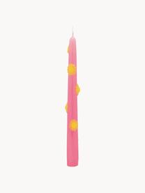 Velas Sunshine, 2 uds., Cera, Rosa claro, amarillo sol, Al 25 cm