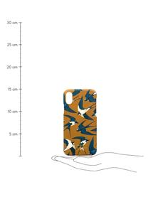 Funda para iPhone X Swallow, Silicona, Naranja, azul, beige, An 7 x Al 15 cm