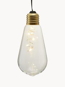 LED-Dekoleuchten Glow, 2 Stück, Lampenschirm: Glas, Goldfarben, Transparent, Ø 6 x H 13 cm