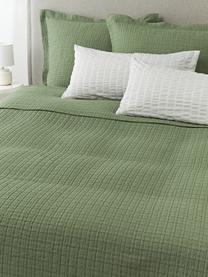 Copriletto in piqué waffle Orville, 100% cotone

Il materiale utilizzato in questo prodotto è testato per le sostanze nocive e certificato secondo l'OEKO-TEX Standard 100 - Textile by OEKO-TEX® , CITEVE, 4265CIT., Verde oliva, Larg. 180 x Lung. 250 cm (per letti da 140 x 200 cm)