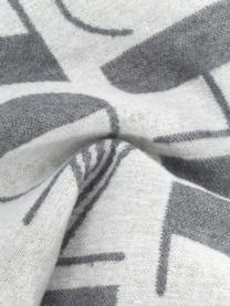 Funda de cojín Silvretta, Tapizado: 85% algodón, 8% viscosa, , Gris claro, gris, An 40 x L 60 cm