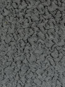 Housse de canapé Roc, 55 % polyester, 35 % coton, 10 % élastomère, Gris, larg. 360 x prof. 180 cm, méridienne à droite