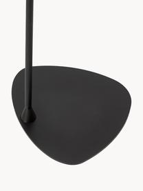 Lampada da giardino a LED luce regolabile fatta a mano con telecomando Niza, Paralume: fibra naturale, Base della lampada: metallo rivestito, Marrone, nero, Larg. 40 x Alt. 167 cm