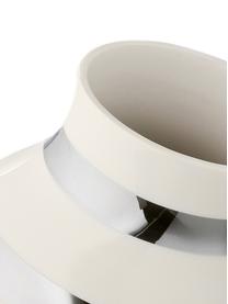 Grand vase design fait main Omaggio, Couleur argentée, brillant, blanc