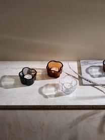 Waxinelichthouder Alvar Aalto, Glas, Oranje, transparant, Ø 9 x H 6 cm