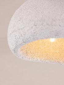 Moderne Pendelleuchte Gilltorp, Lampenschirm: Harz, Baldachin: Metall, beschichtet, Weiß, Ø 40 x H 26 cm
