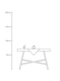 Lampada da tavolo portatile e dimmerabile Rabbit, Lampada: materiale sintetico (poli, Bianco, Larg. 20 x Alt. 22 cm