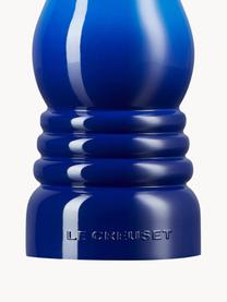 Salzmühle Creuset mit Keramikmahlwerk, Korpus: Kunststoff, Mahlwerk: Keramik, Blautöne, glänzend, Ø 6 x H 21 cm
