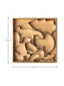 Kerstkoekjesvormen set Wald, 6-delig, Edelstaal, Zilverkleurig, Set met verschillende formaten