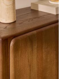 Chiffonnier de roble Chandler, Madera de roble maciza lacada

Este producto está hecho de madera de origen sostenible y con certificación FSC®., Madera de roble, B 100 x H 120 cm