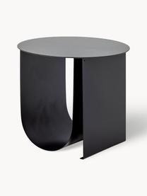 Table d'appoint ronde en métal Cher, Acier, enduit, Noir, Ø 43 x haut. 38 cm