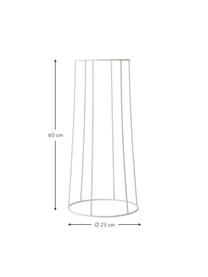 Stojak na doniczkę Wire Base, Stal malowana proszkowo, Biały, Ø 23 x W 60 cm